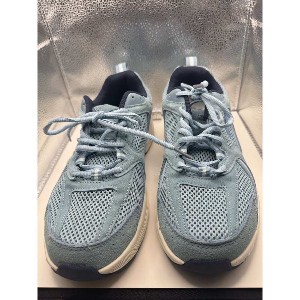 Avia 5000 Womens Blue Lace-Up Low Top Athletic Sneakers with Odor Control